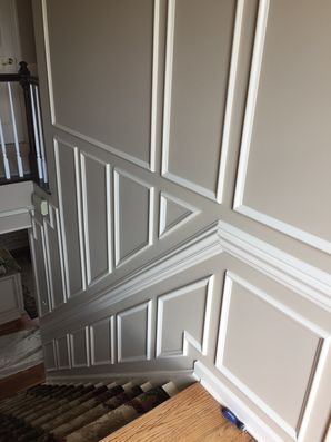 Action Shots and Finished Product of a High-end Hallway with Decorative Trim in Mars, PA (2)