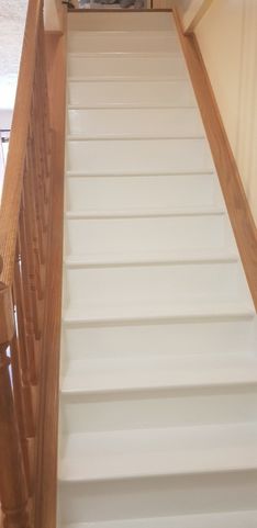 Before & After Painted Stairs in Seven Fields, PA (2)