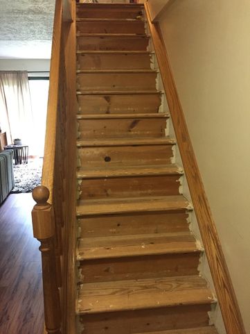 Before & After Painted Stairs in Seven Fields, PA (1)