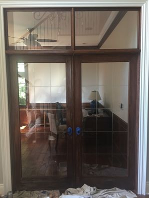 Office Doors went from Wood to White to Match the Trim in the Rest of the House in Wexford, PA (1)