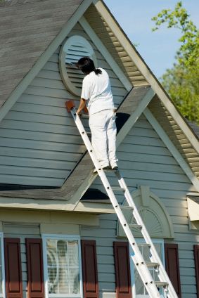 Exterior Painting being performed by an experienced Mario's Painting & Home Maintenance, LLC painter.