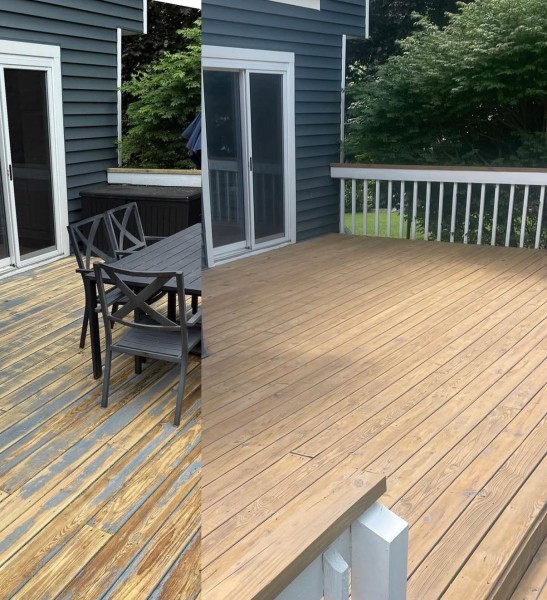 Before & After Deck Staining in Pittsburgh, PA (1)